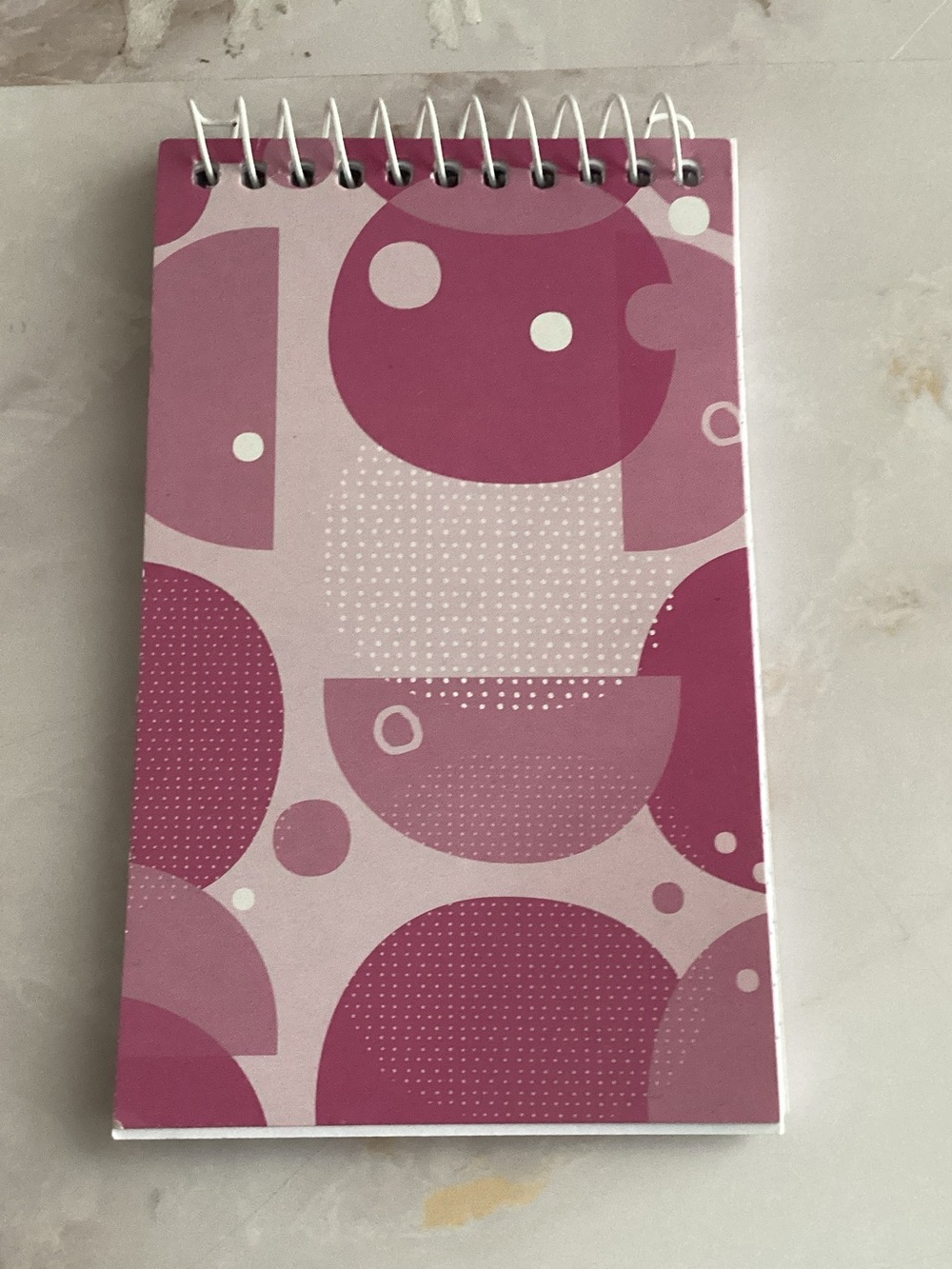 pink print mini purse notebook